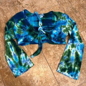 So Nikki tie-dye shrug size large 14